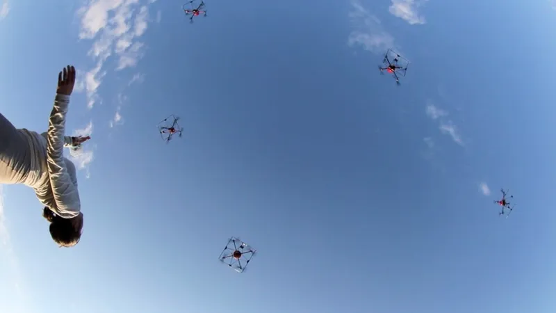 Dança com drones. Quem sabe um futuro filme…
